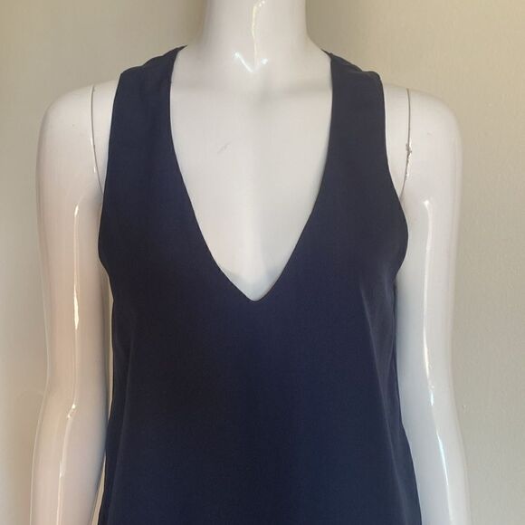 Finders Keepers Navy Mini Shift Dress with Tennis Style Pleated Skirt Size XS - Picture 3 of 12